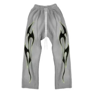 Grey Hellstar Flame Sweatpants