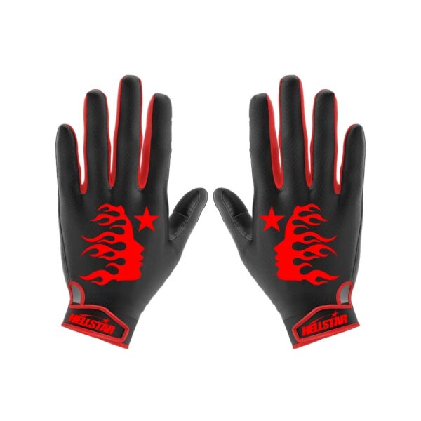 Red Black Hellstar Gloves