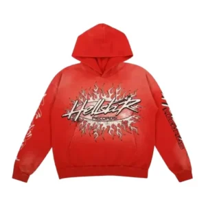 Red Hellstar Records Hoodie Hellstarclothing